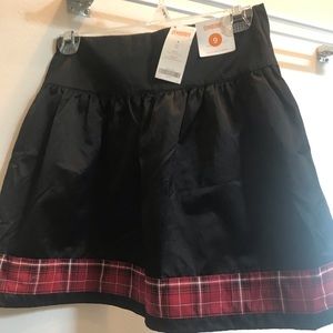 Gymboree Holiday Skirt with Plaid trim